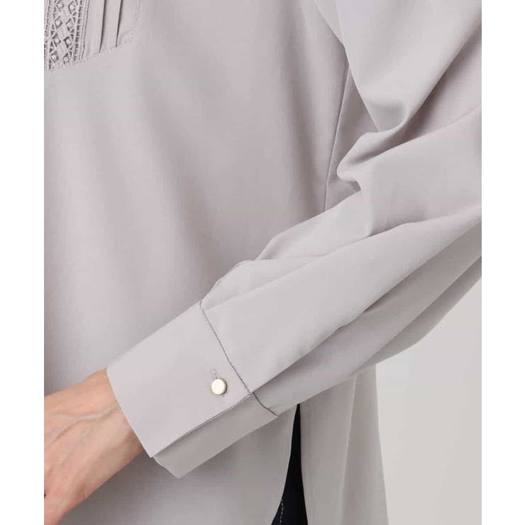 フロントピンタックレースブラウス/洗える | MK MICHEL KLEIN | 詳細画像14 