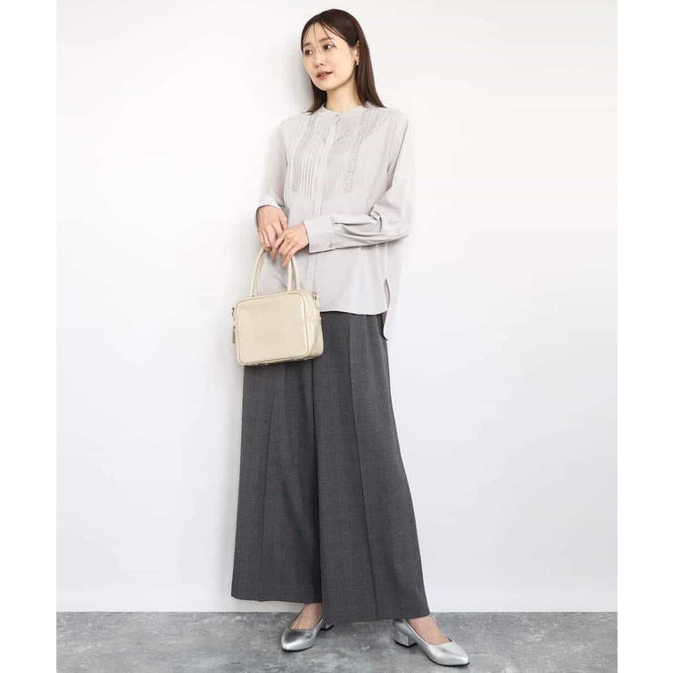 フロントピンタックレースブラウス/洗える | MK MICHEL KLEIN | 詳細画像8 