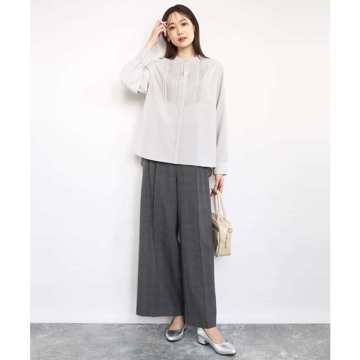 フロントピンタックレースブラウス/洗える | MK MICHEL KLEIN | 詳細画像9 