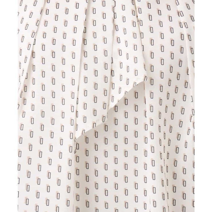 ボウタイ風幾何柄ブラウス/洗える | MK MICHEL KLEIN | 詳細画像21 