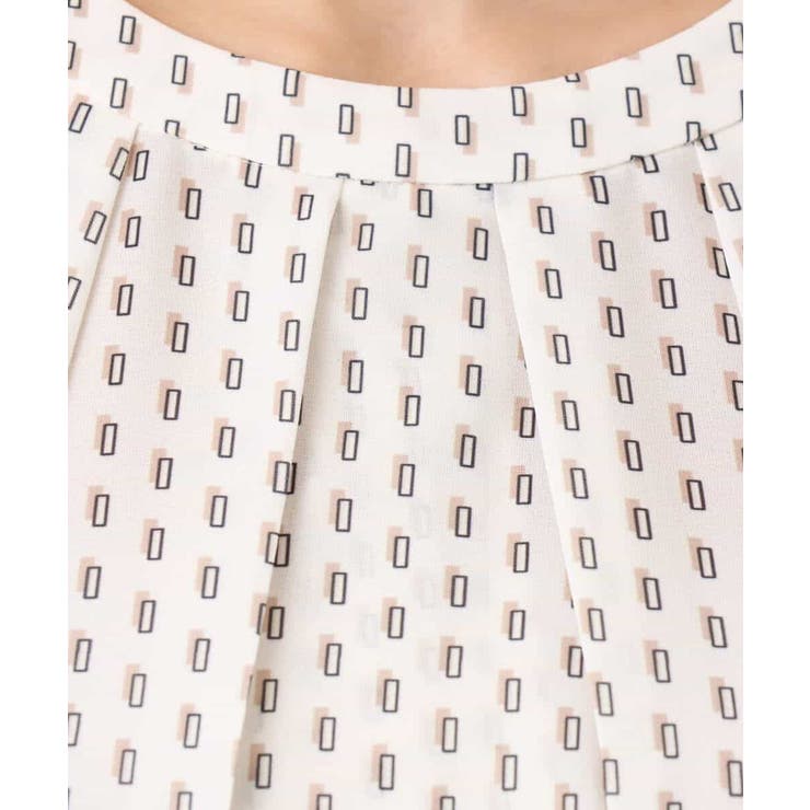 ボウタイ風幾何柄ブラウス/洗える | MK MICHEL KLEIN | 詳細画像26 