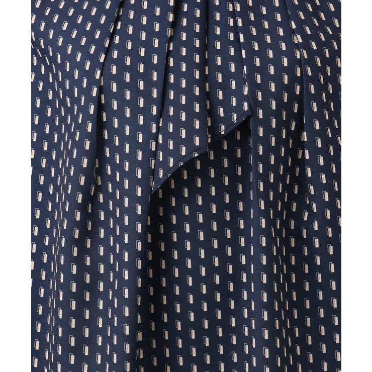 ボウタイ風幾何柄ブラウス/洗える | MK MICHEL KLEIN | 詳細画像28 