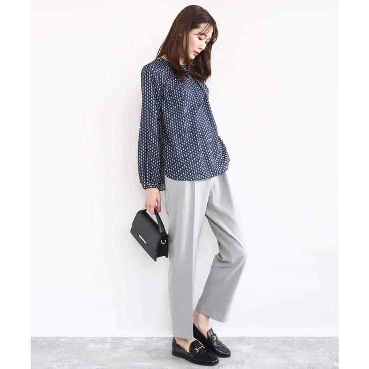 ボウタイ風幾何柄ブラウス/洗える | MK MICHEL KLEIN | 詳細画像5 