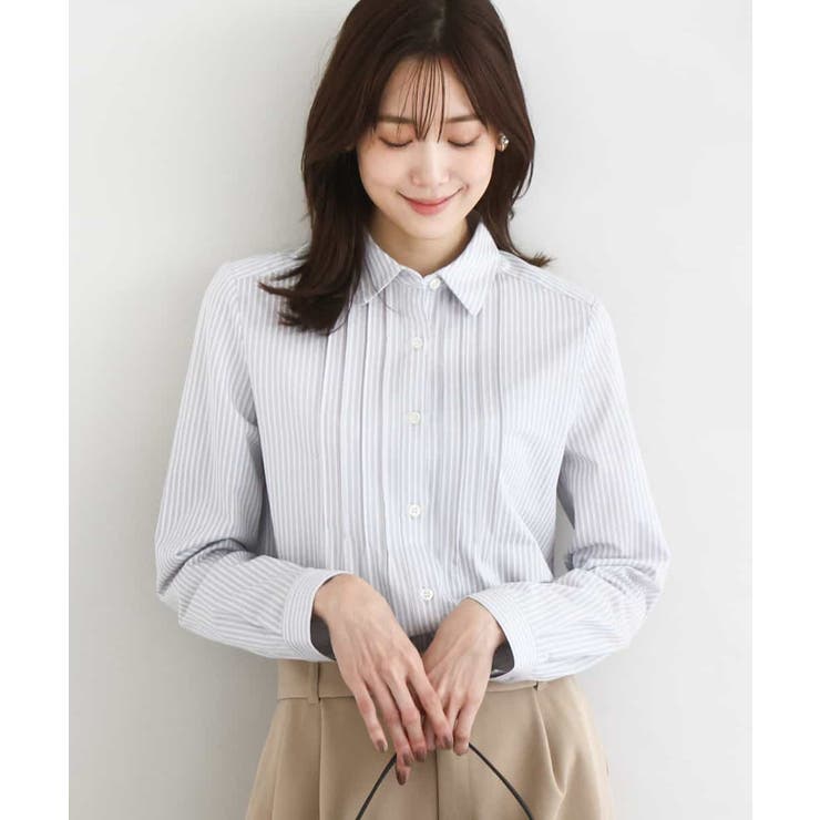 ライトグレー | ストレッチジャージシャツ/洗える | MK MICHEL KLEIN