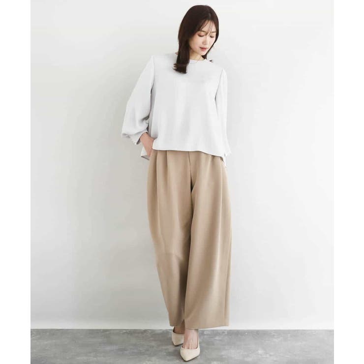 ボリュームスリーブブラウス/撥水/防シワ/洗える | MK MICHEL KLEIN | 詳細画像12 