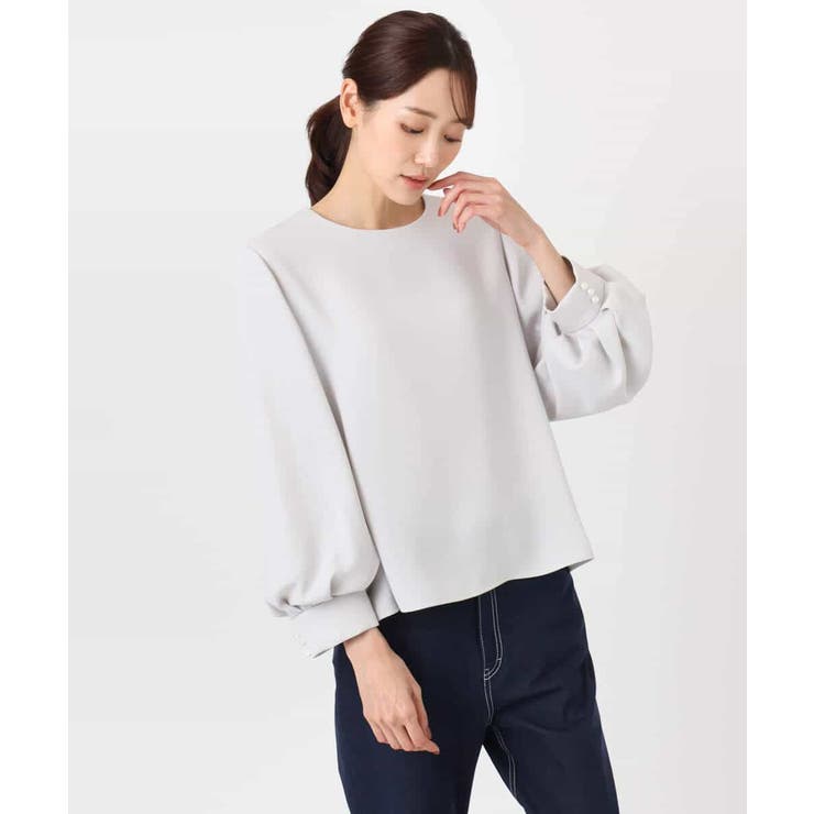 ボリュームスリーブブラウス/撥水/防シワ/洗える | MK MICHEL KLEIN | 詳細画像15 