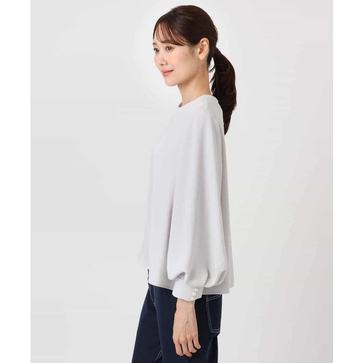 ボリュームスリーブブラウス/撥水/防シワ/洗える | MK MICHEL KLEIN | 詳細画像16 