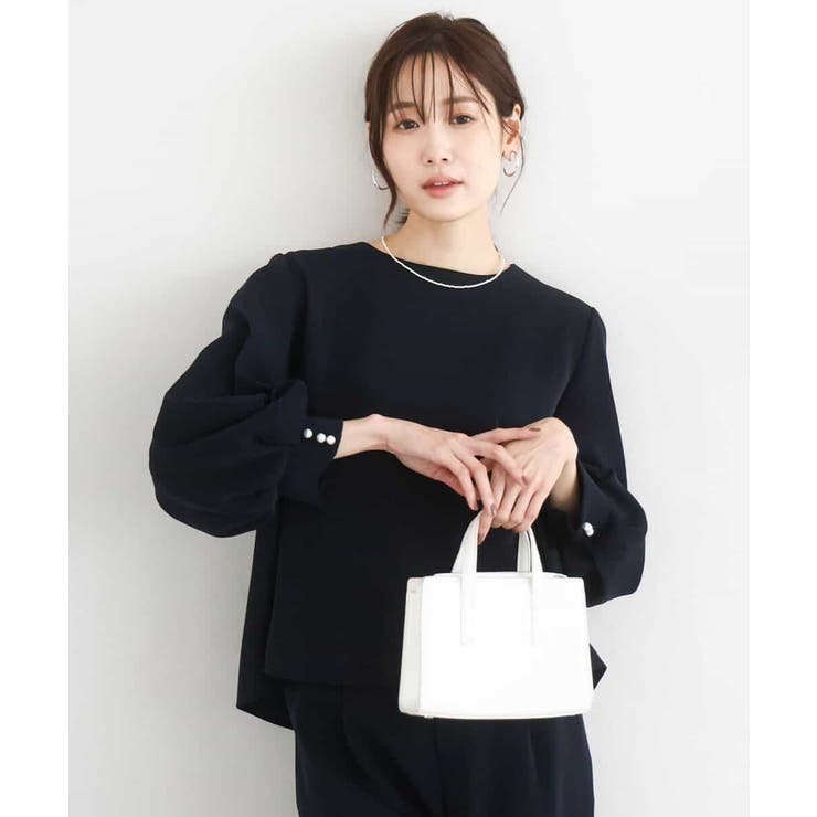 ボリュームスリーブブラウス/撥水/防シワ/洗える | MK MICHEL KLEIN | 詳細画像2 