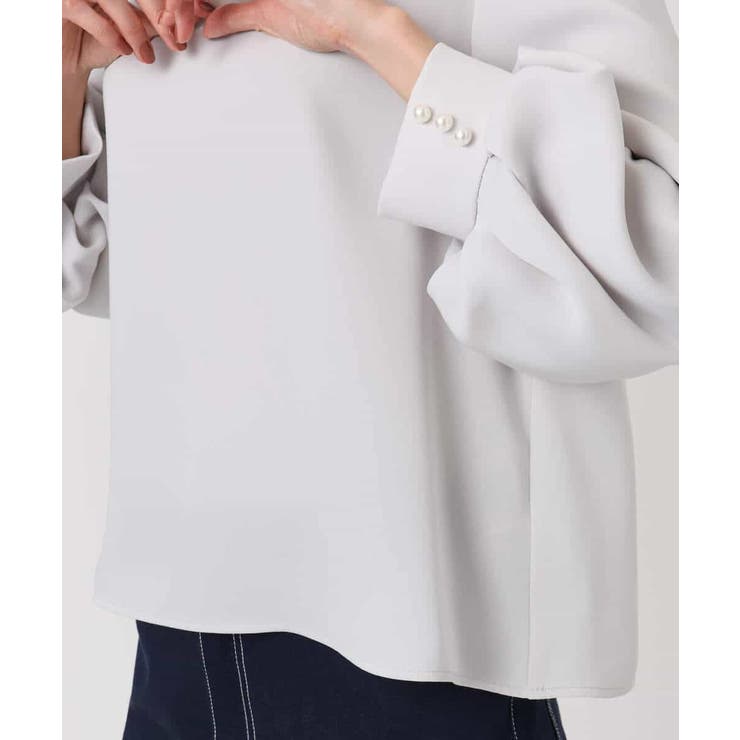 ボリュームスリーブブラウス/撥水/防シワ/洗える | MK MICHEL KLEIN | 詳細画像21 