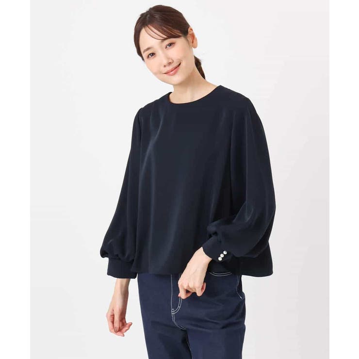 ボリュームスリーブブラウス/撥水/防シワ/洗える | MK MICHEL KLEIN | 詳細画像23 