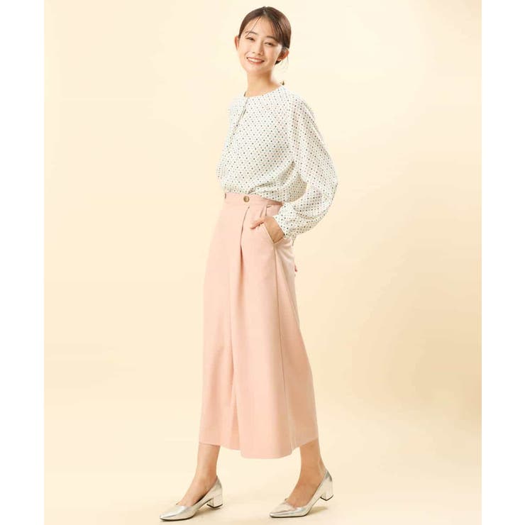 ダイヤドット幾何学柄ブラウス/洗える | MK MICHEL KLEIN | 詳細画像15 