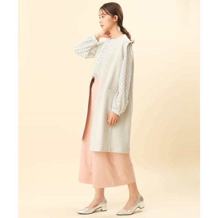 ダイヤドット幾何学柄ブラウス/洗える | MK MICHEL KLEIN | 詳細画像17 