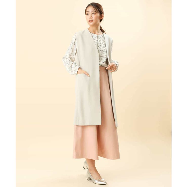 ダイヤドット幾何学柄ブラウス/洗える | MK MICHEL KLEIN | 詳細画像18 