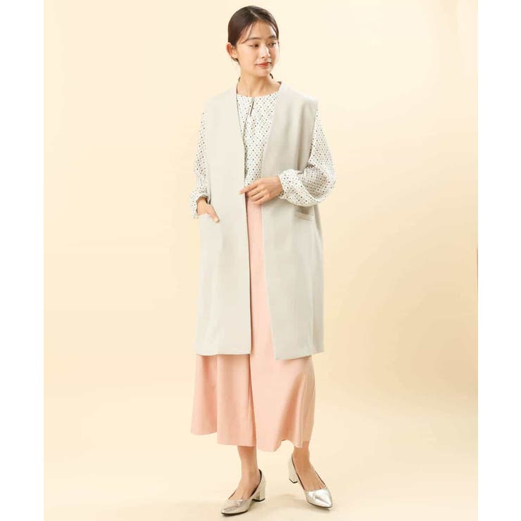 ダイヤドット幾何学柄ブラウス/洗える | MK MICHEL KLEIN | 詳細画像19 