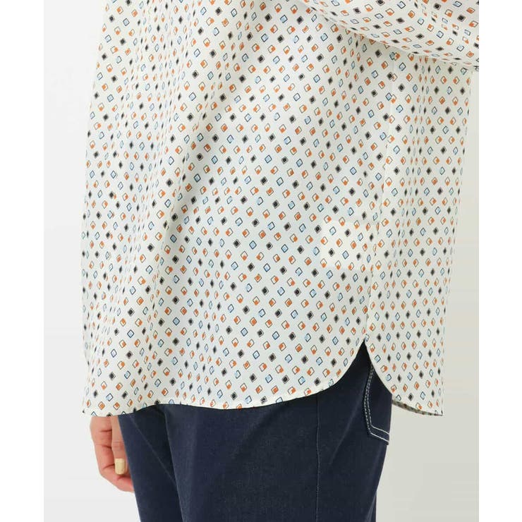ダイヤドット幾何学柄ブラウス/洗える | MK MICHEL KLEIN | 詳細画像26 