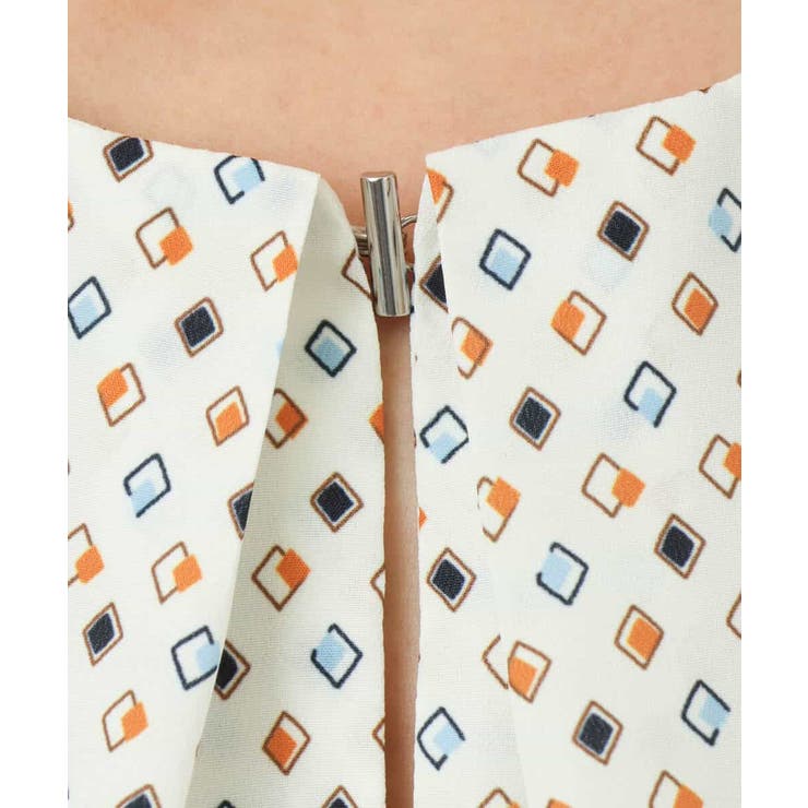 ダイヤドット幾何学柄ブラウス/洗える | MK MICHEL KLEIN | 詳細画像29 