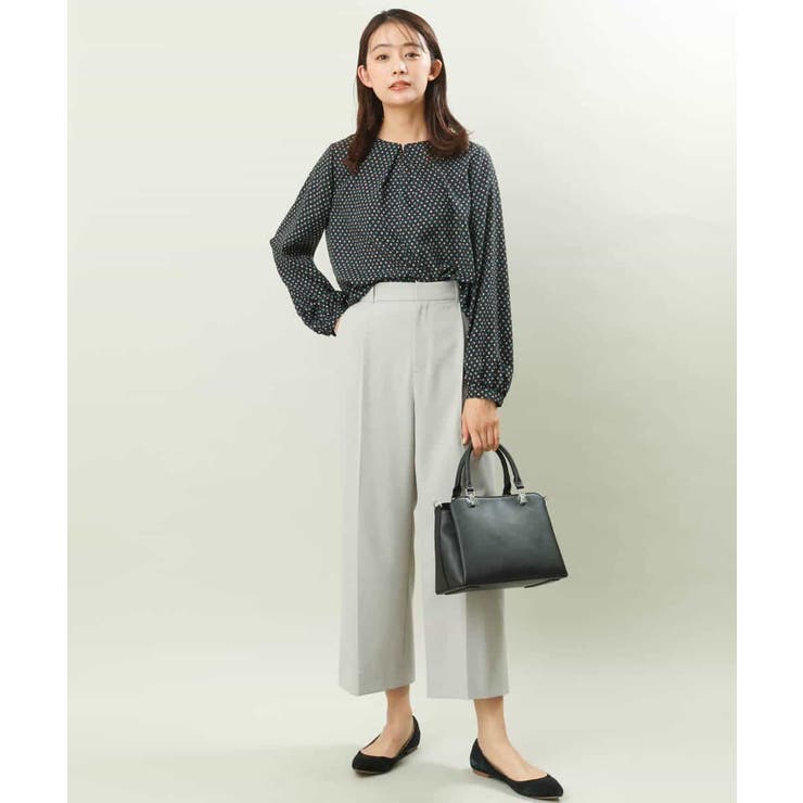 ダイヤドット幾何学柄ブラウス/洗える | MK MICHEL KLEIN | 詳細画像6 