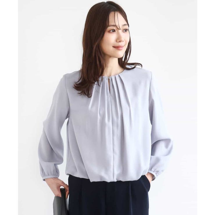 バルーンヘムブラウス/洗える | MK MICHEL KLEIN | 詳細画像1 