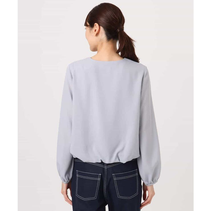 バルーンヘムブラウス/洗える | MK MICHEL KLEIN | 詳細画像17 