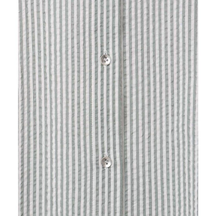 ストライプ柄サッカーシャツブラウス/洗える | MK MICHEL KLEIN | 詳細画像25 