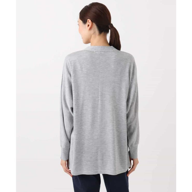 ドルマン袖カーディガン×半袖プルオーバー ニットアンサンブル/洗える | MK MICHEL KLEIN | 詳細画像17 