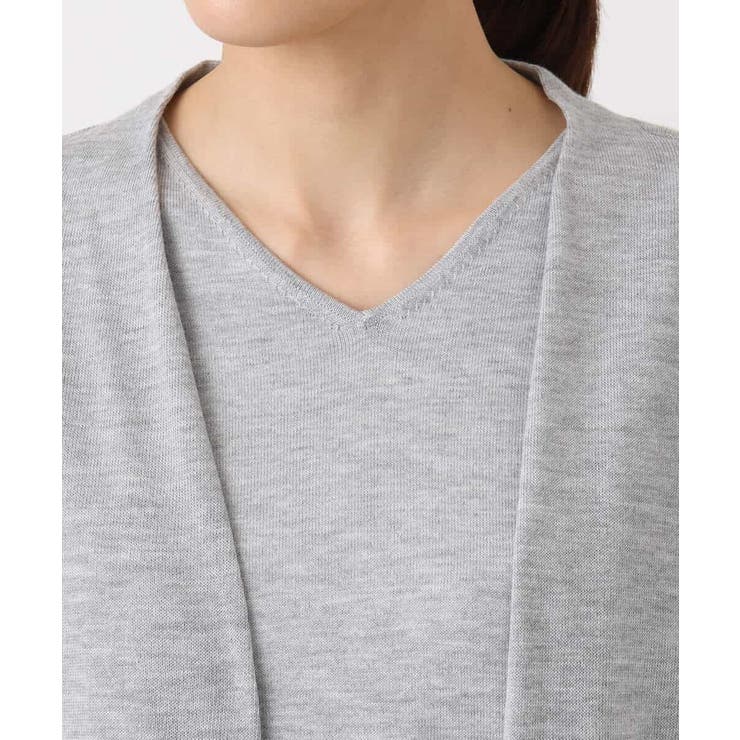 ドルマン袖カーディガン×半袖プルオーバー ニットアンサンブル/洗える | MK MICHEL KLEIN | 詳細画像18 