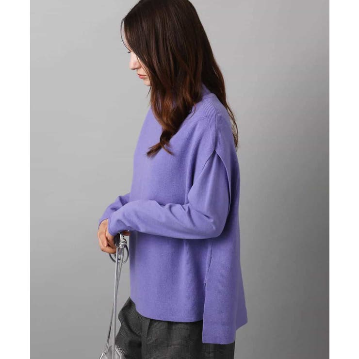 ハイネックジレ×クルーネックニット ツインセット | MK MICHEL KLEIN | 詳細画像10 