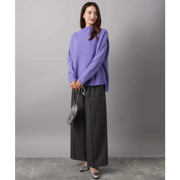 ハイネックジレ×クルーネックニット ツインセット | MK MICHEL KLEIN | 詳細画像14 