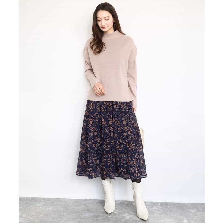 ハイネックジレ×クルーネックニット ツインセット | MK MICHEL KLEIN | 詳細画像16 