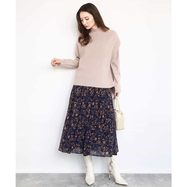 ハイネックジレ×クルーネックニット ツインセット | MK MICHEL KLEIN | 詳細画像17 