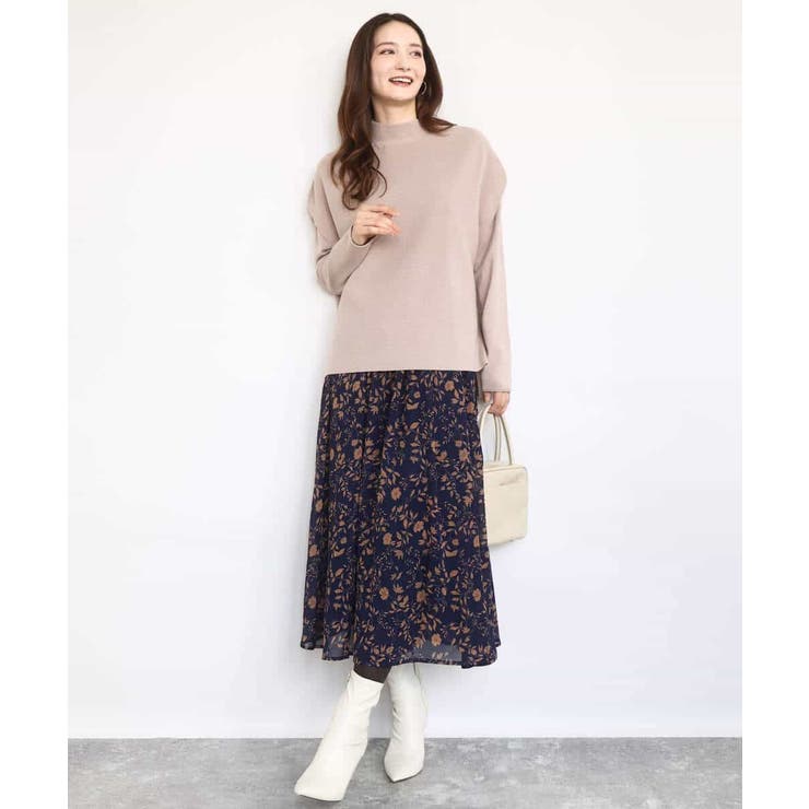 ハイネックジレ×クルーネックニット ツインセット | MK MICHEL KLEIN | 詳細画像18 