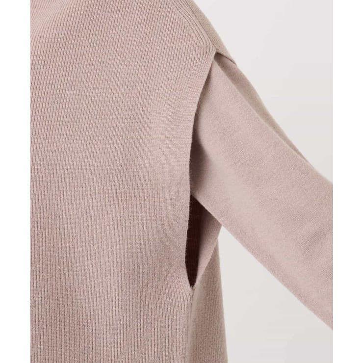 ハイネックジレ×クルーネックニット ツインセット | MK MICHEL KLEIN | 詳細画像23 