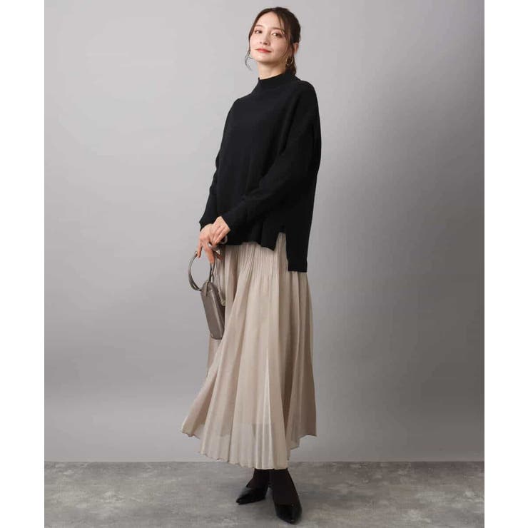 ハイネックジレ×クルーネックニット ツインセット | MK MICHEL KLEIN | 詳細画像7 