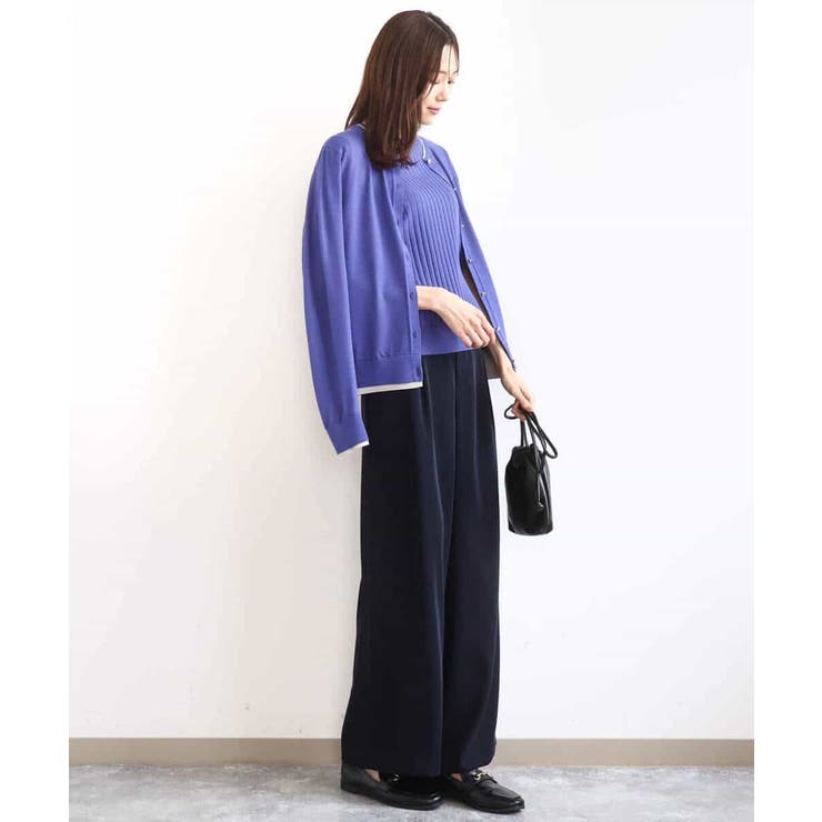 配色デザインカラーニットアンサンブル/洗える | MK MICHEL KLEIN | 詳細画像14 