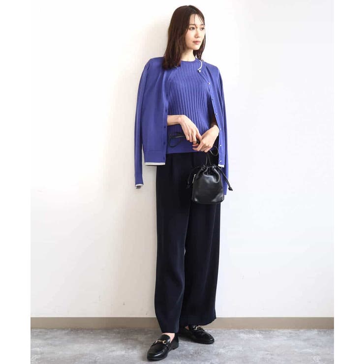 配色デザインカラーニットアンサンブル/洗える | MK MICHEL KLEIN | 詳細画像16 