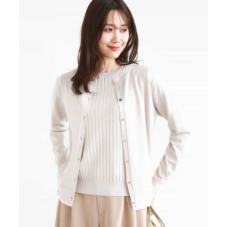 配色デザインカラーニットアンサンブル/洗える | MK MICHEL KLEIN | 詳細画像17 