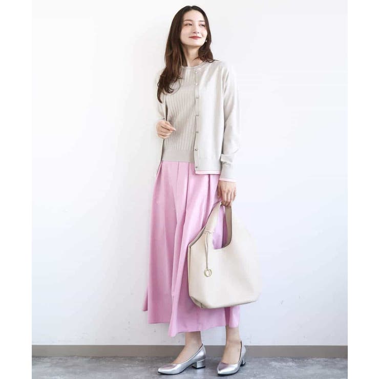 配色デザインカラーニットアンサンブル/洗える | MK MICHEL KLEIN | 詳細画像23 