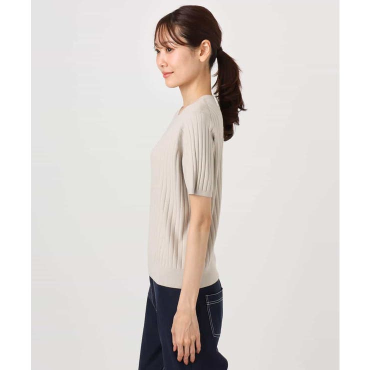 配色デザインカラーニットアンサンブル/洗える | MK MICHEL KLEIN | 詳細画像34 