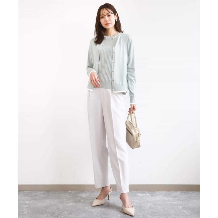 配色デザインカラーニットアンサンブル/洗える | MK MICHEL KLEIN | 詳細画像5 