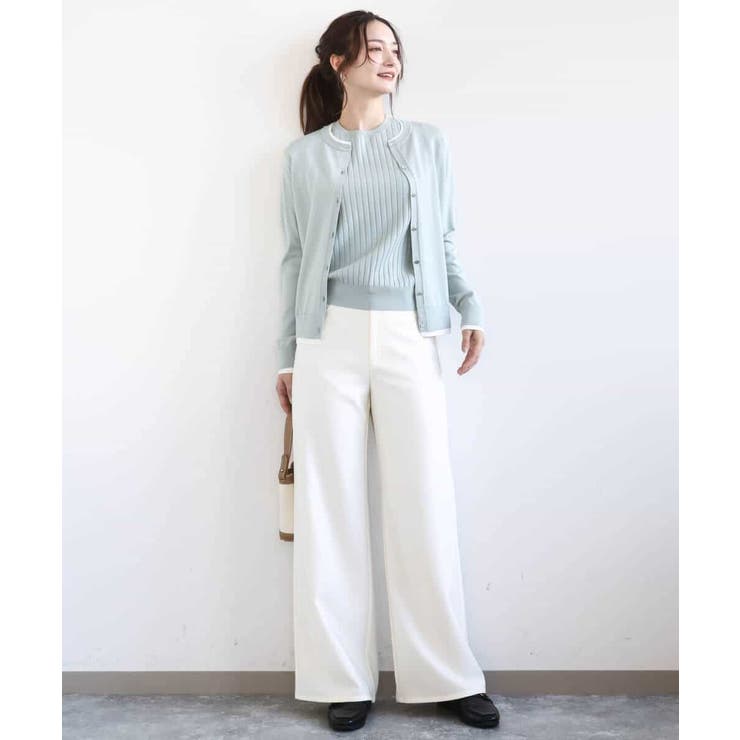 配色デザインカラーニットアンサンブル/洗える | MK MICHEL KLEIN | 詳細画像8 