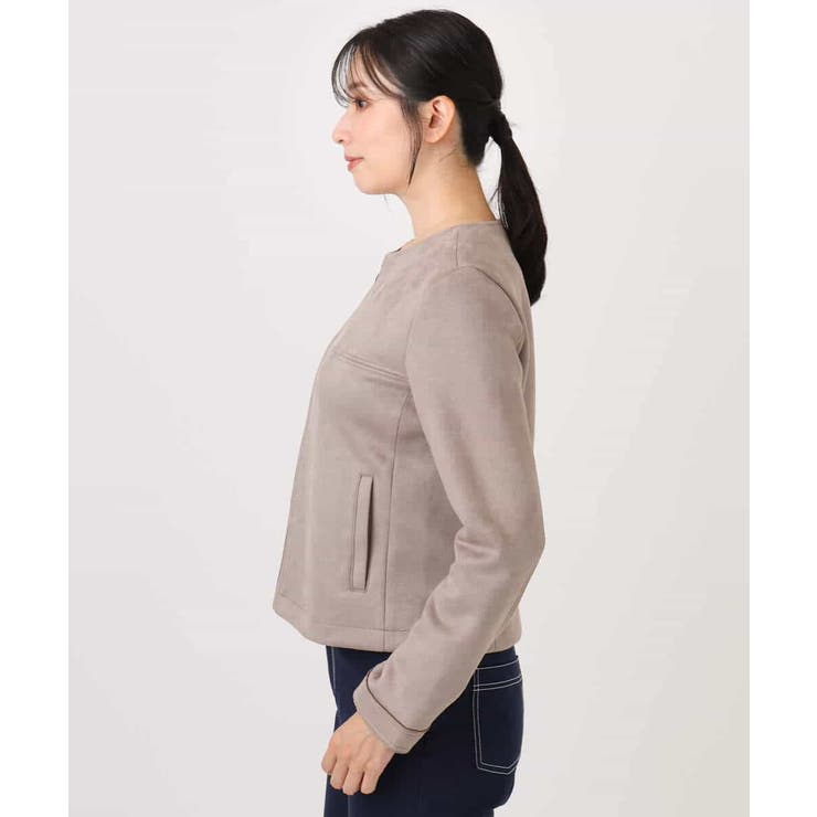 フェイクスウェードショートブルゾン/洗える | MK MICHEL KLEIN | 詳細画像11 