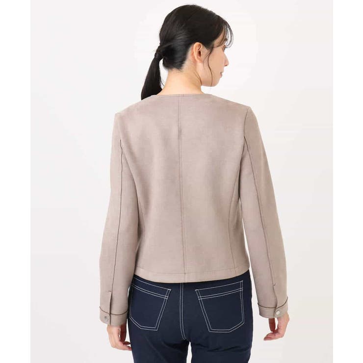 フェイクスウェードショートブルゾン/洗える | MK MICHEL KLEIN | 詳細画像12 