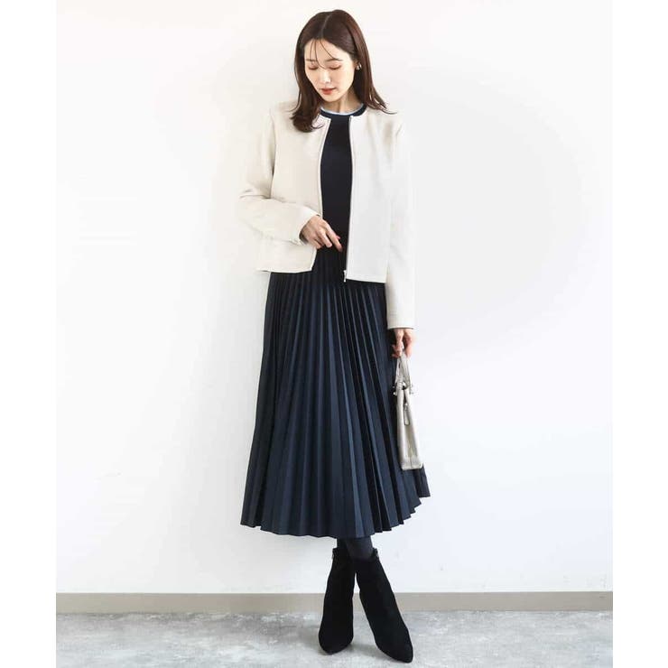 フェイクスウェードショートブルゾン/洗える | MK MICHEL KLEIN | 詳細画像5 