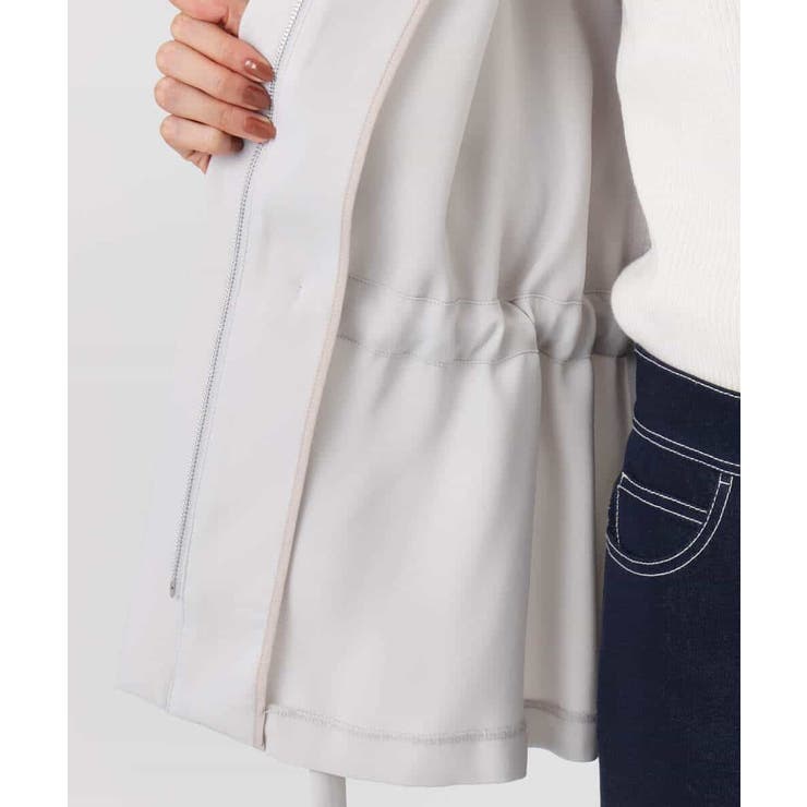 ギャザーデザイン ジップアップブルゾン/撥水/防シワ/洗える | MK MICHEL KLEIN | 詳細画像25 