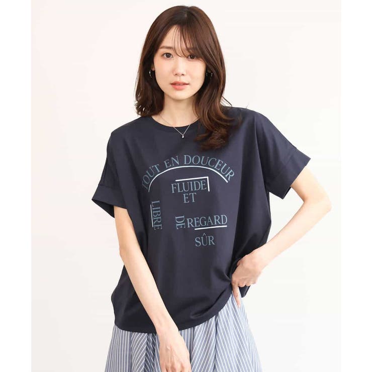 [UVカット/接触冷感/洗える]デザインロゴTシャツ | MK MICHEL KLEIN | 詳細画像3 