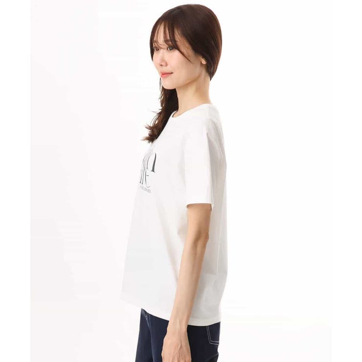 [接触冷感/洗える]コットンロゴTシャツ | MK MICHEL KLEIN | 詳細画像13 