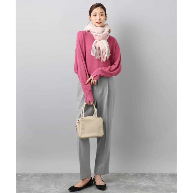 ツイード調両面起毛テーパードパンツ/洗える | MK MICHEL KLEIN | 詳細画像7 