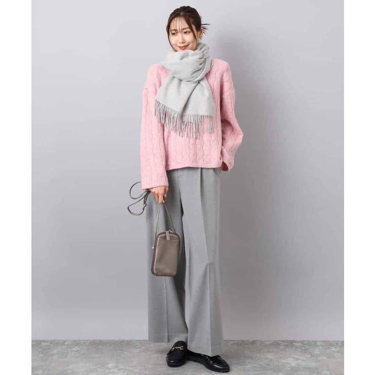 ツイード調両面起毛ワイドパンツ/洗える | MK MICHEL KLEIN | 詳細画像13 