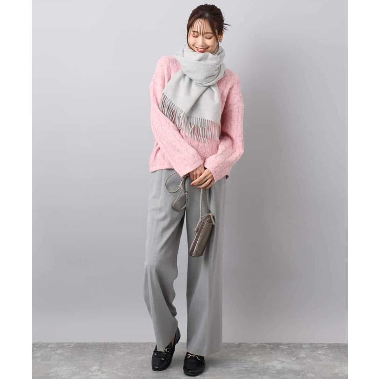 ツイード調両面起毛ワイドパンツ/洗える | MK MICHEL KLEIN | 詳細画像14 