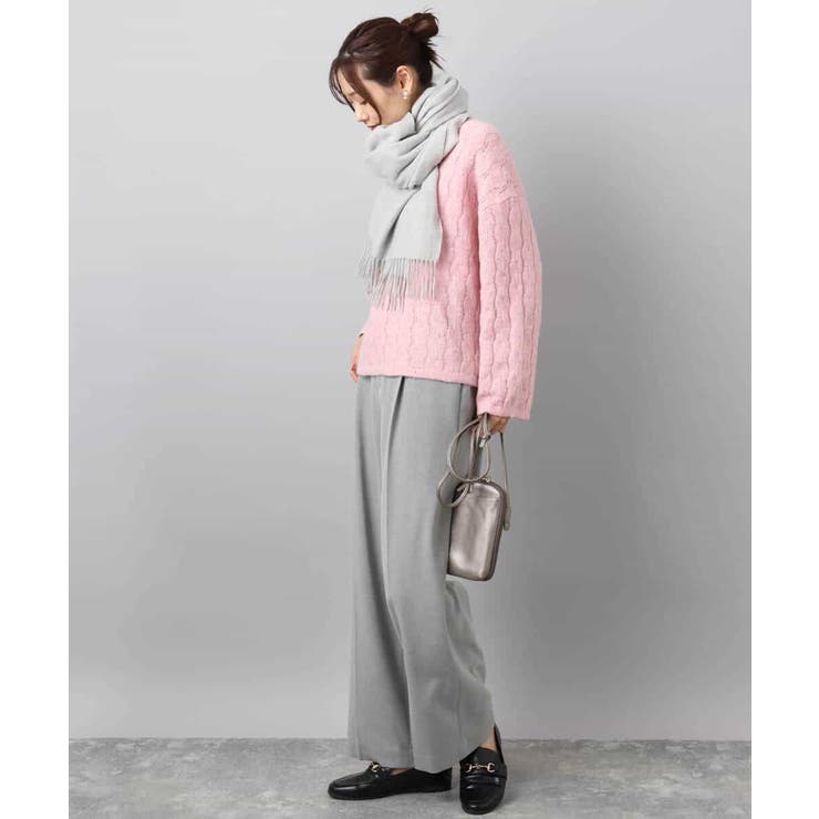 ツイード調両面起毛ワイドパンツ/洗える | MK MICHEL KLEIN | 詳細画像15 